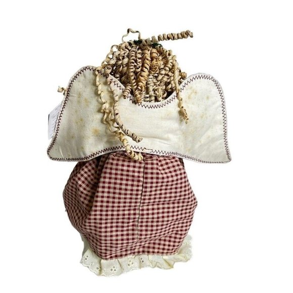 Quilted Treasures Angel Doll Christmas 16" Moveable Patchwork Music Light Works - Picture 8 of 15